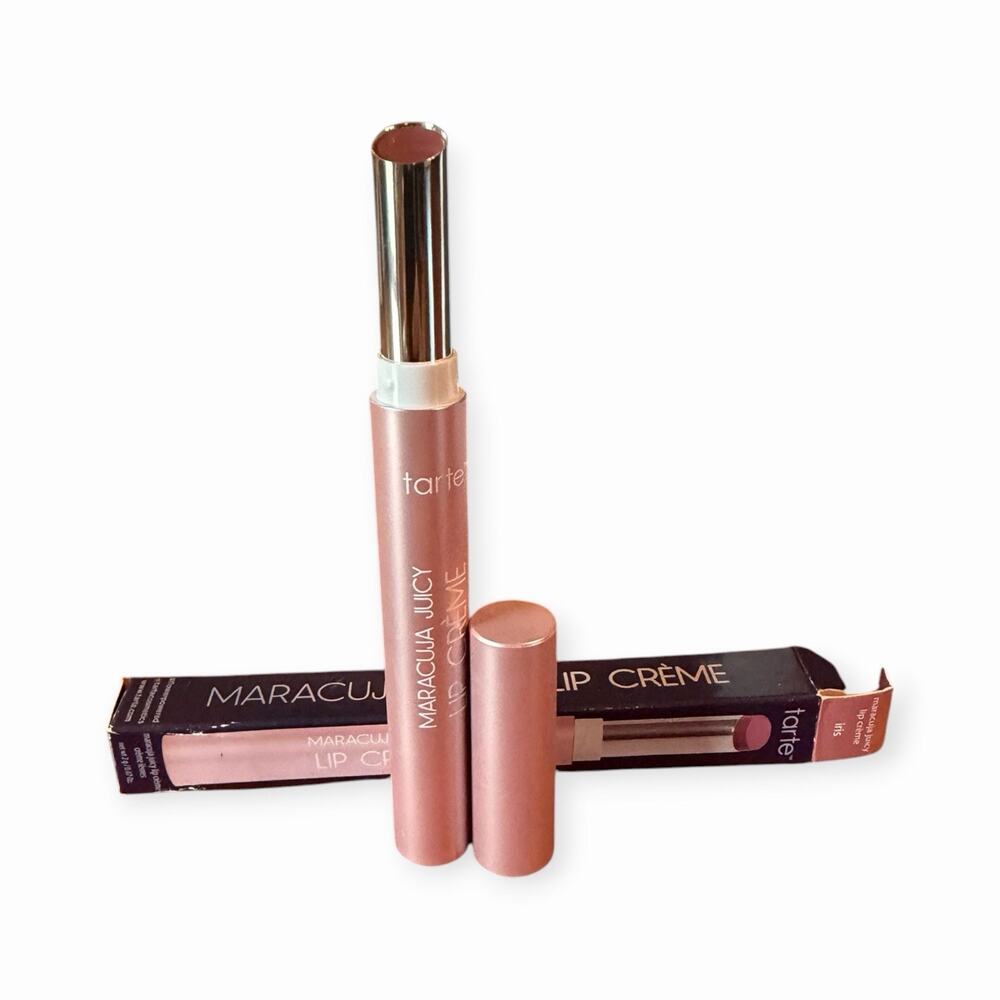 Tarte Maracuja Juicy Lip Creme Lipstick IRIS Berry Pink Satin Discontinued New